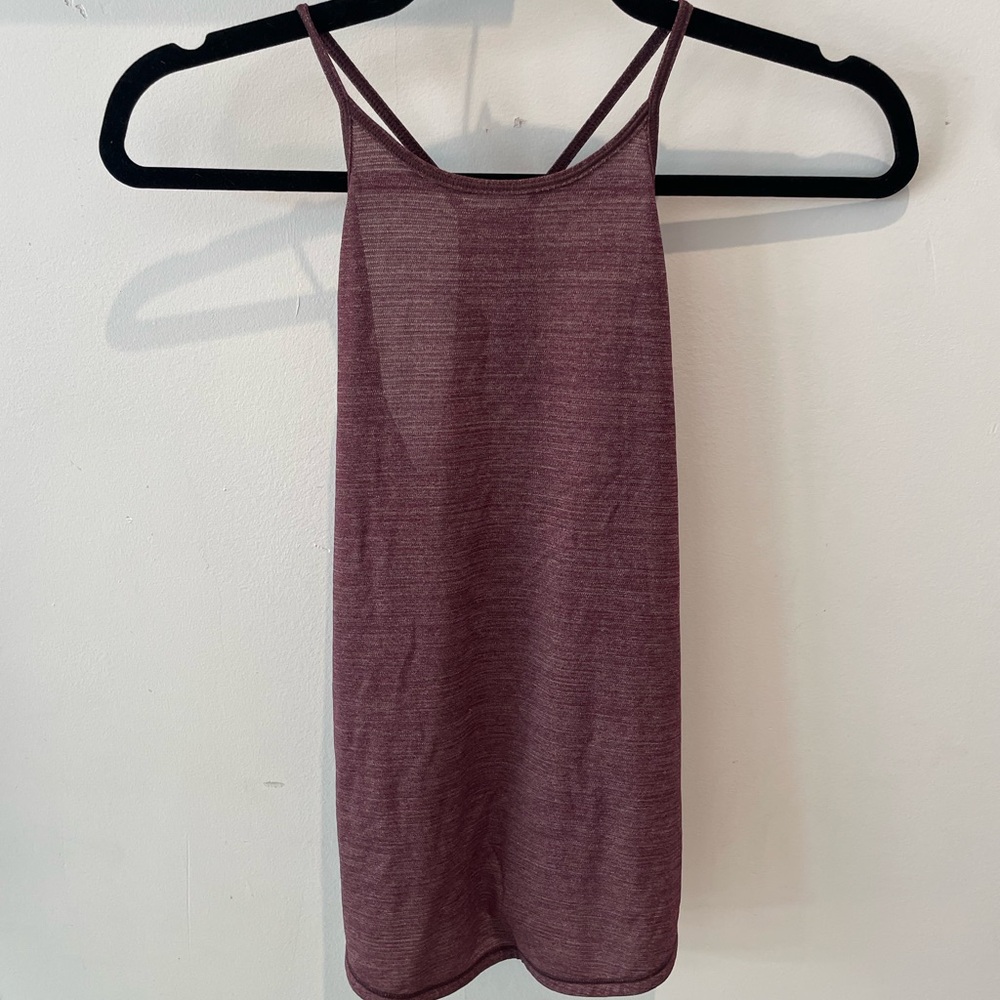 Lululemon Red Spaghetti Tank Top